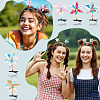 PE Plastic with Laser Alligator Hair Clips for Girl PHAR-TAC0007-05-7