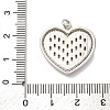 Brass Micro Pave Clear Cubic Zirconia Pendants KK-U076-21P-3