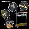 1 Set Acrylic Earring Display Stands EDIS-CP0001-11-6