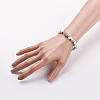 Natural Larimar Bracelets BJEW-JB03476-04-4
