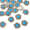 Tibetan Style Alloy with Resin Imitation Turquoise Connector Charms FIND-TAC0035-47AS-11-3