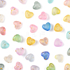 360Pcs 11 Colors Frosted Transparent Acrylic Beads OACR-FS0002-30-3