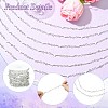 2.5M Brass Imitation Pearl Heart Link Chains CH-CJ0001-08-3