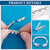 1Pc 925 Sterling Silver Twister Clasps STER-PH0003-07-4