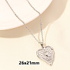 Stainless Steel Heart-shaped Necklace Jewelry DIY Accessories FY2457-9-1