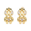 Cubic Zirconia Leaf Stud Earrings EJEW-N011-69-2