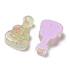 Transparent Resin Pendants CRES-R457-06-2