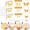 12 Sets 3 Colors Butterfly Cake Topper Sets DIY-SC0024-76-2