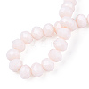 Opaque Solid Color Glass Beads Strands EGLA-A034-P6mm-D33-2