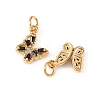 SHEGRACE Brass Micro Pave Cubic Zirconia Charms XGRQ5K654-628G-H-2