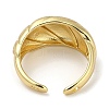 Rack Plating Brass Cuff Finger Rings for Women RJEW-C114-13G-G-3