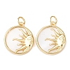 Natural Shell Pendants KK-L188-38G-1-1