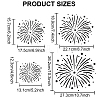 MAYJOYDIY US 1 Set Fireworks PET Hollow Out Drawing Painting Stencils DIY-MA0002-52B-2