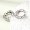 Brass Micro Pave Cubic Zirconia Hoop Earrings KK-CBA8324-24P-04-2