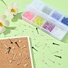 700Pcs Plastic Tiny Ball Stud Earrings with 150Pcs Ear Nuts for Women KY-YW0001-23-6