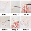 Rabbit Theme Dangle Earring DIY Making Kit DIY-SC0017-56-4
