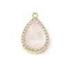 Brass Micro Pave Cubic Zirconia Pendants KK-K399-02G-2