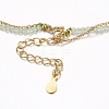 Faceted Natural Prehnite Tiered Necklaces NJEW-F212-11G-3