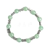 Christmas Theme Natural Green Aventurine Stretch Bracelets PW-WGC1682-08-1