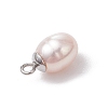 Natural Cultured Freshwater Pearl Rice Charms PALLOY-JF03361-5