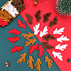 40Pcs 4 Colors Plush Antler Snowman Hand Branch DOLL-GF0001-09-4