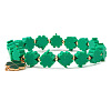 Alloy & Polymer Clay Heishi Charm Bracelets BK9964-24-1