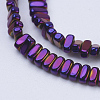Electroplate Non-magnetic Synthetic Hematite Beads Strands G-J382-2x4x2mm-A05-2