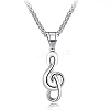 Stainless Steel Pendant Necklace PW-WG43975-01-1