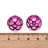 UV Plated ABS Bead Caps OACR-D316-04B-07-3