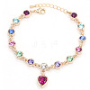 Alloy Rhinestone Charm Bracelets FS-WG1766B-16-1