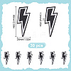 30Pcs Lightning Bolt Polyester Computerized Embroidery Iron on Patches PATC-HY0001-64-2
