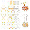 Biyun 120Pcs 12 Style Brass Linking Rings KK-BY0001-02-10
