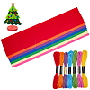 7Pcs 7 Colors Non-woven Felt Fabric DIY-CP0012-69D-6