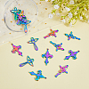 SUPERFINDINGS 30Pcs 3 Style 304 Stainless Steel Pendants STAS-FH0001-70-4