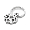 Non-Tarnish 304 Stainless Steel Charms STAS-D036-01P-2