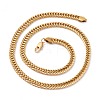 Vacuum Plating 304 Stainless Steel Wheat Chain Necklaces & Bracelets Jewelry Sets SJEW-I207-02G-2
