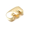Brass Slide Charms KK-E802-33G-E-2