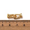 Brass Fold Over Clasps KK-Z121-25G-3