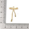 Brass Micro Pave Clear Cubic Zirconia Pendants KK-Z065-02G-3