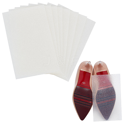Transparent Shoe Repair Synthetic Rubber Heel Replacement AJEW-WH0304-93A-1