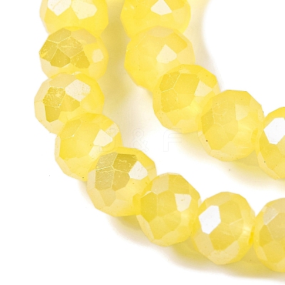 Baking Electroplate Glass Beads Strands X-DGLA-A039-J10mm-B23-1