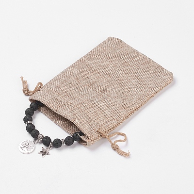 Natural & Synthetic Mixed Stone Stretch Bracelets BJEW-JB03772-1