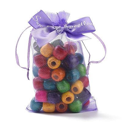 Rectangle Organza Drawstring Bags PAAG-PW0007-09B-08-1