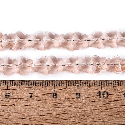 Transparent Glass Beads Strands GLAA-Q118-01A-B11-1