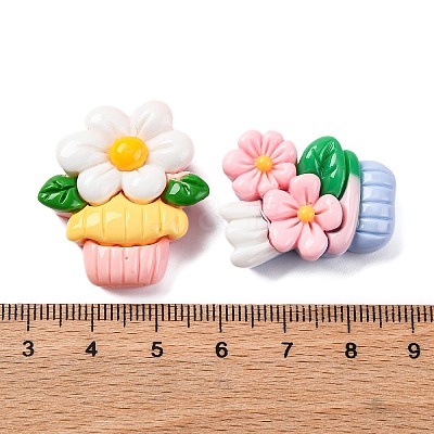 Opaque Resin Cabochons RESI-R455-01R-1