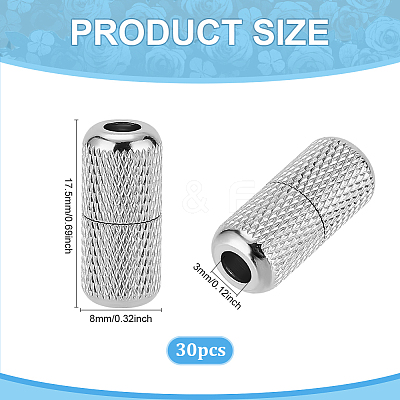30Pcs Brass Capsule Lace Lock Buckles KK-PH0011-61P-1