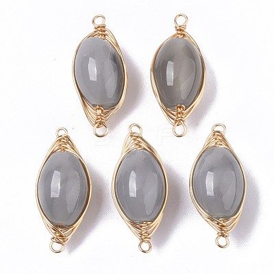 Natural Agate Links Connectors G-N326-18-1
