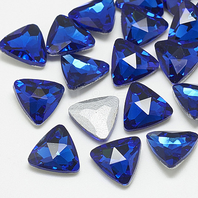 Pointed Back Glass Rhinestone Cabochons RGLA-T087-10mm-11-1
