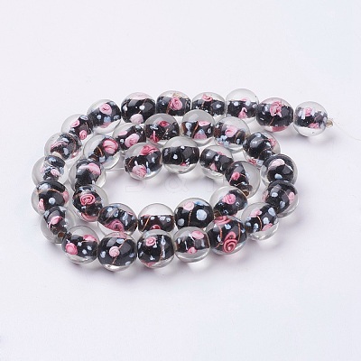 Handmade Lampwork Beads Strands LAMP-K027-05-1