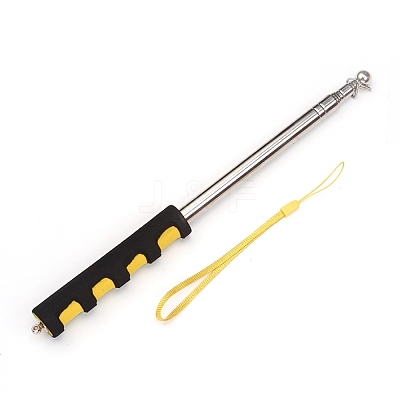 Telescoping Stainless Steel Guide Flagpole Teaching Pointer AJEW-WH0113-87A-1